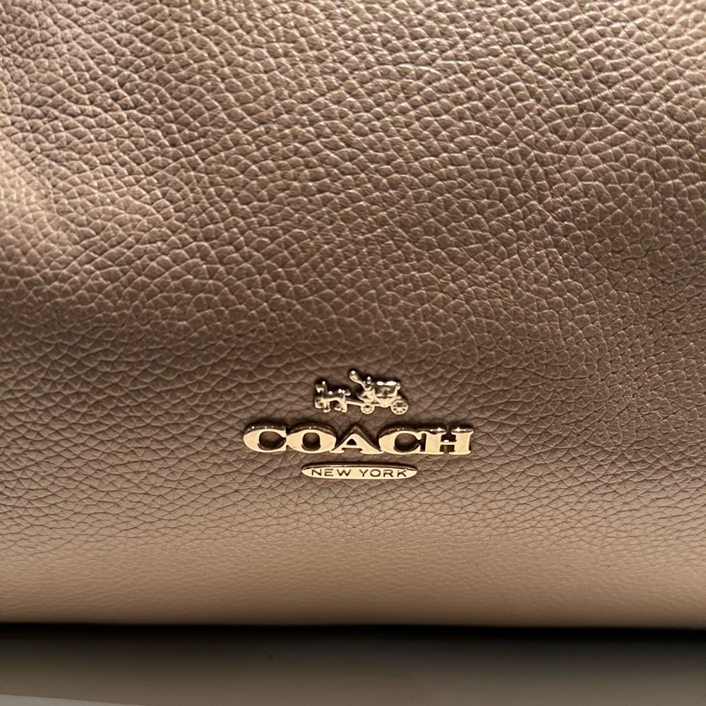 Taupe color Coach tote/shoulder bag